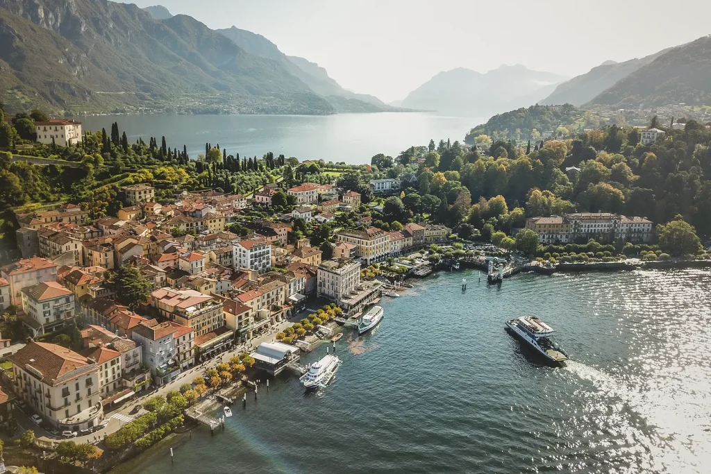 Aerial view of Bellagio