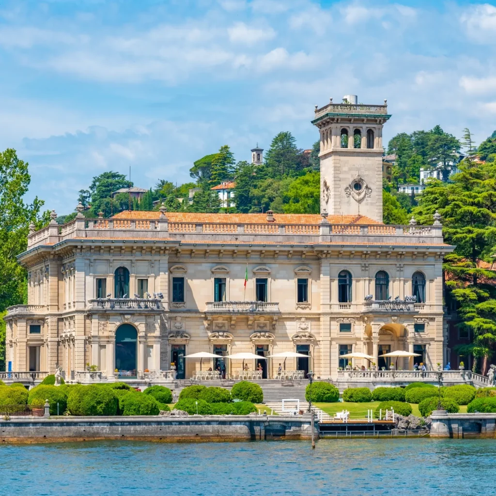 Villa Erba in Cernobbio, seen from the water