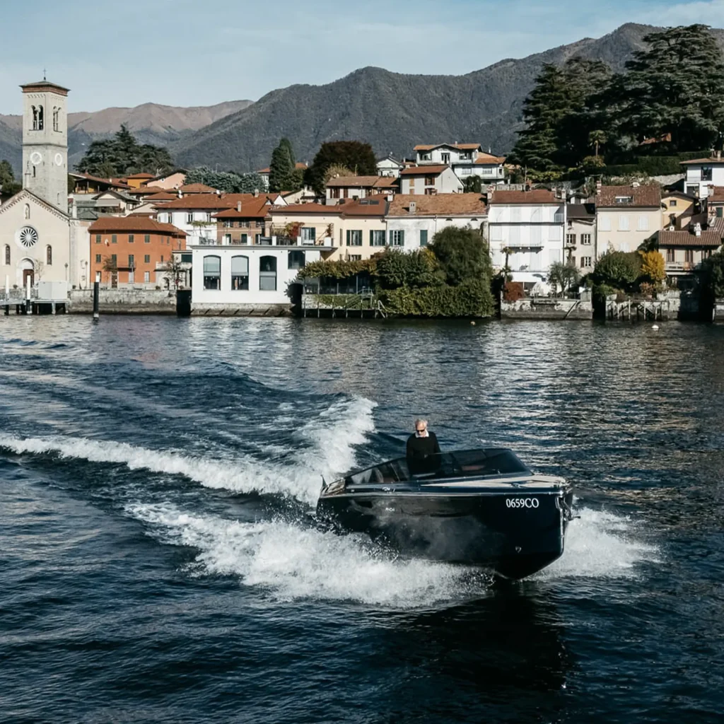 Private boat on Lake Como