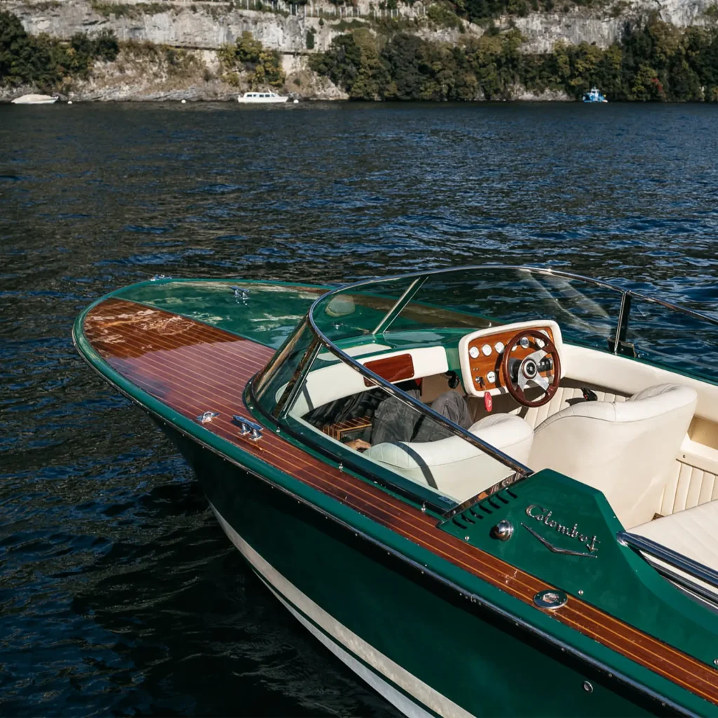 Close view of Classic boat Colombo 21