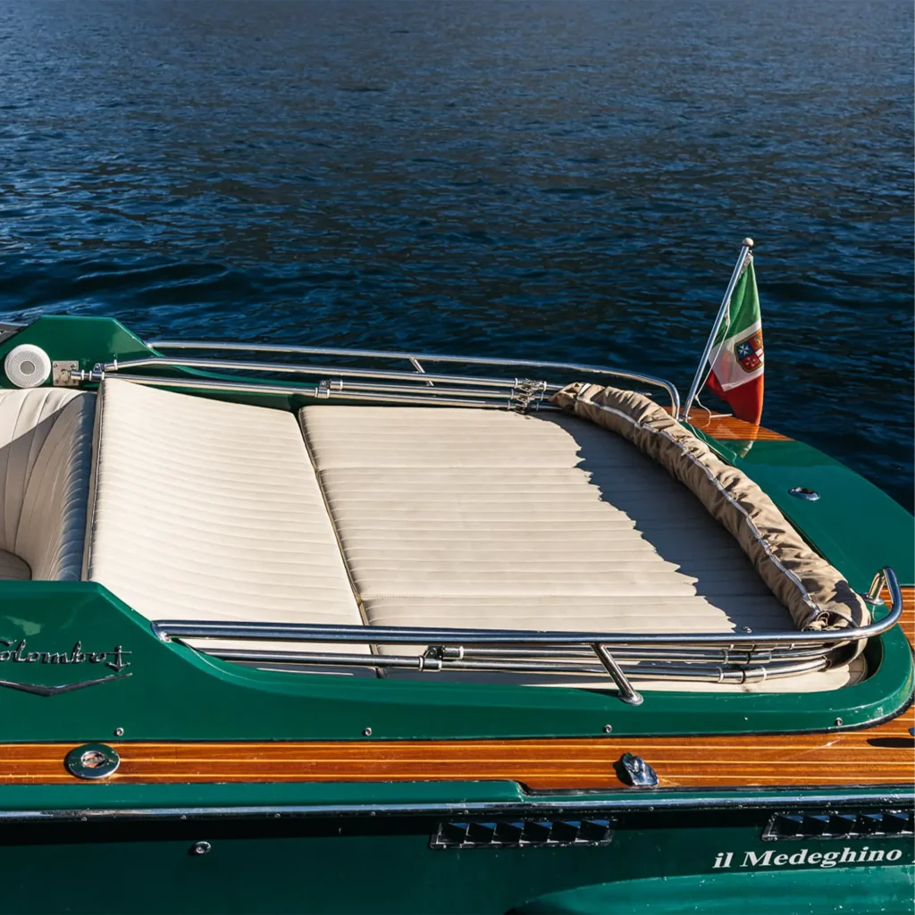 Sundeck of classic boat Colombo 21